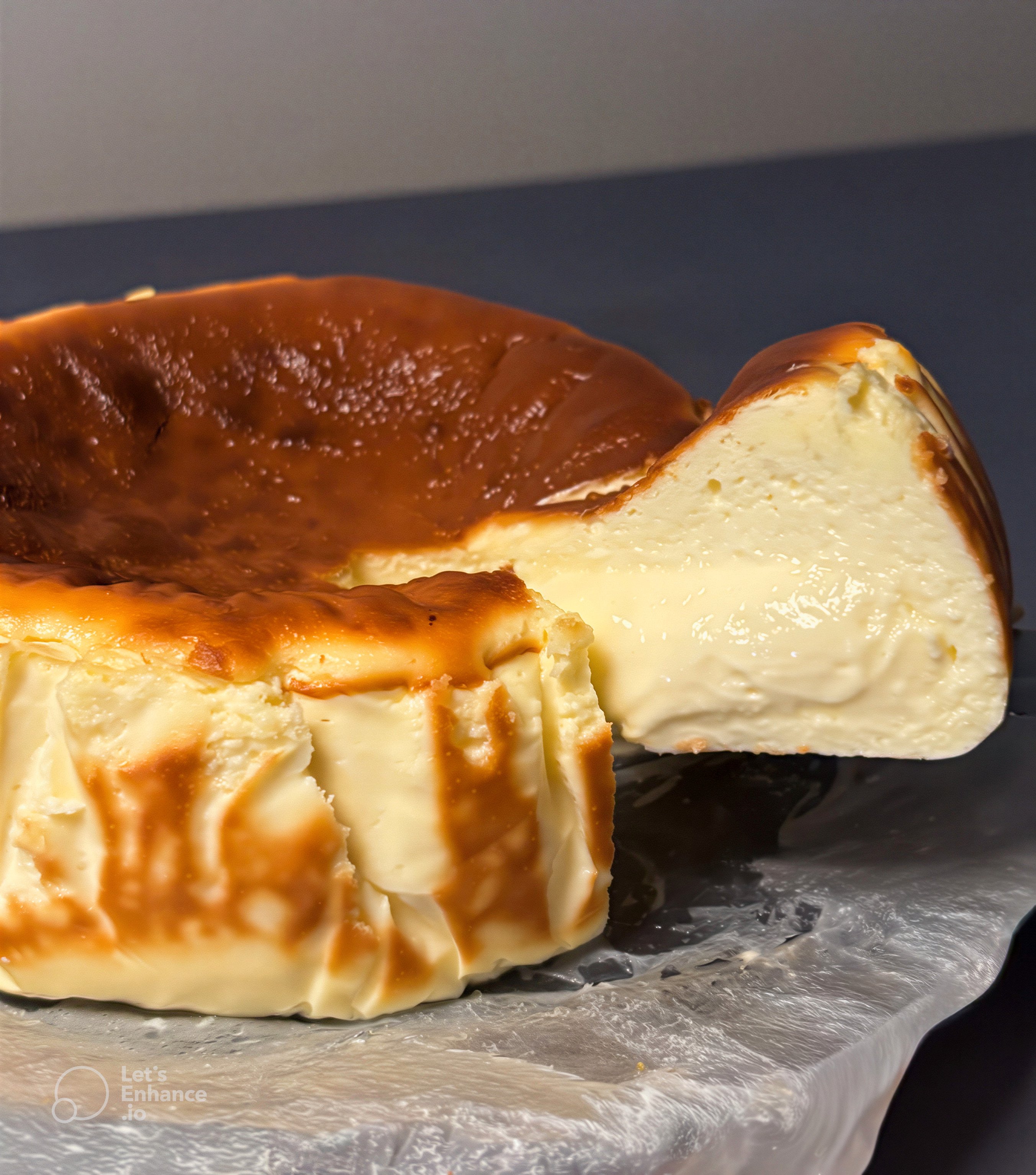 Blossom Cheesecake by Ristorante Takada Singapore cross-section Japanese cheesecake