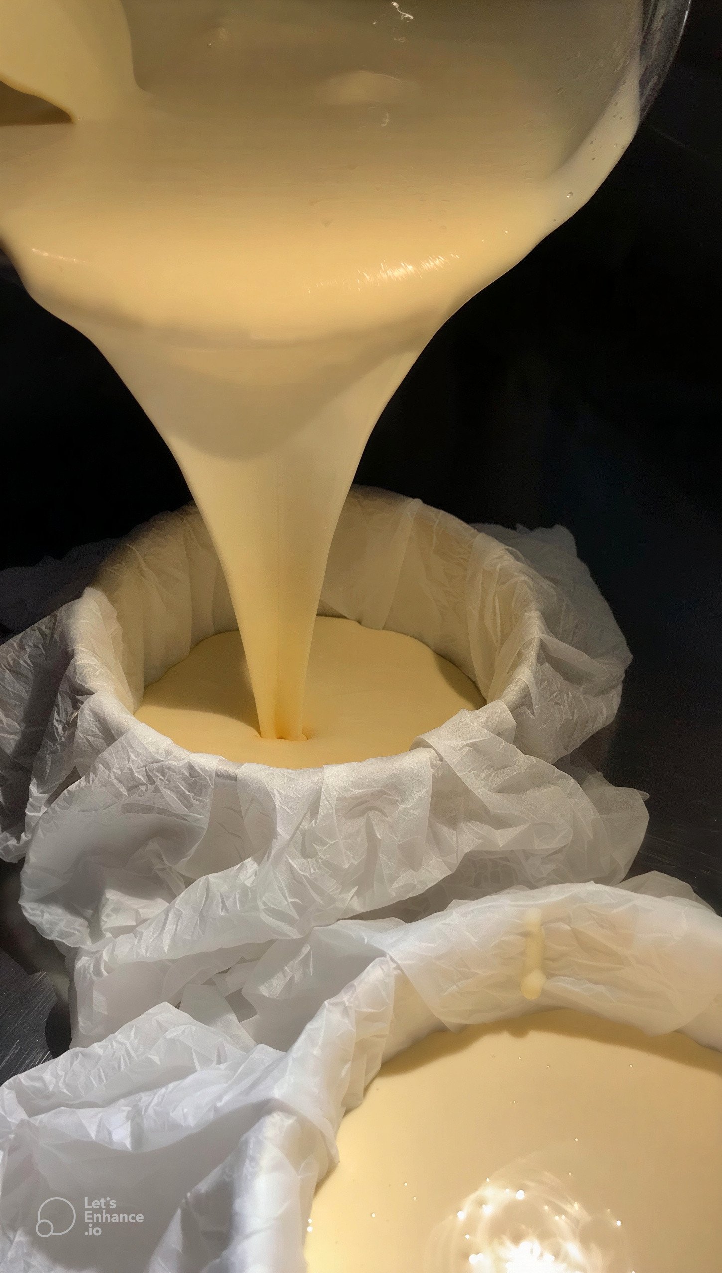 Blossom Cheesecake batter preparation fresh Japanese ingredients Singapore